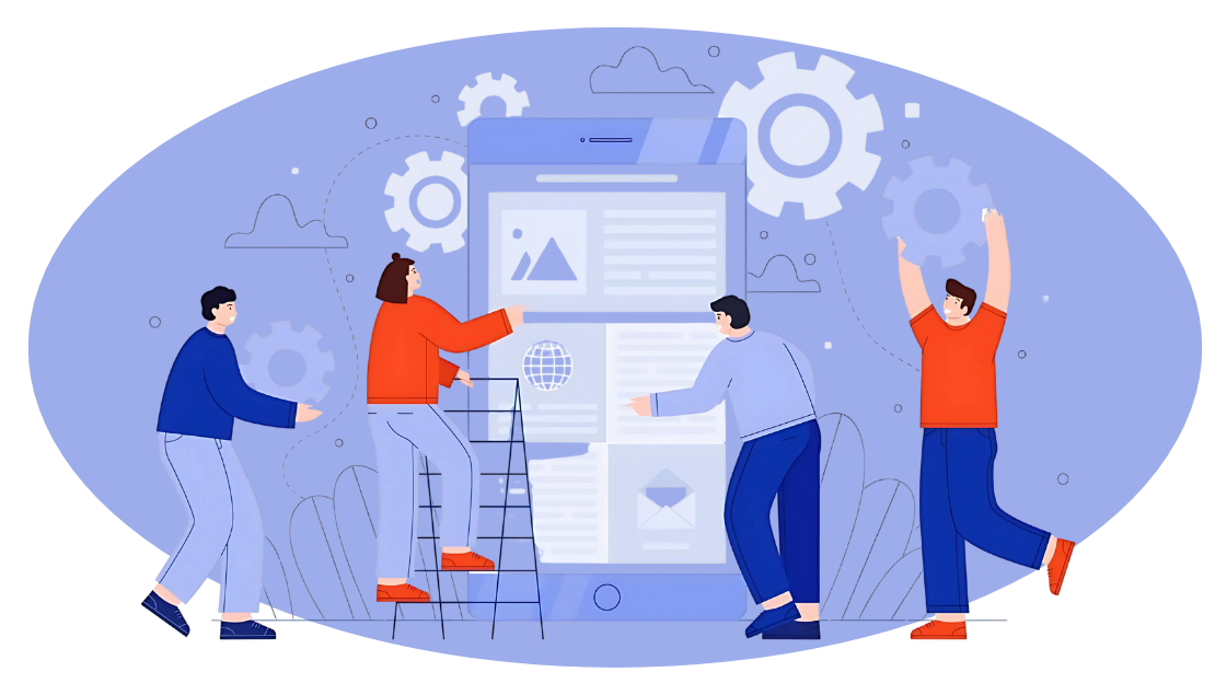 Team Collaboration and Success Illustration